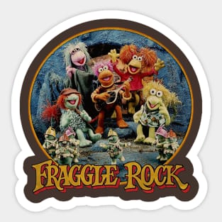 vintage fraggle rock Sticker